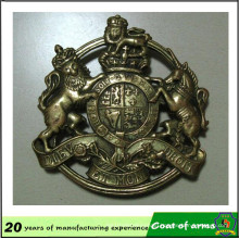 Brass Color Metal Emblem for Your Design